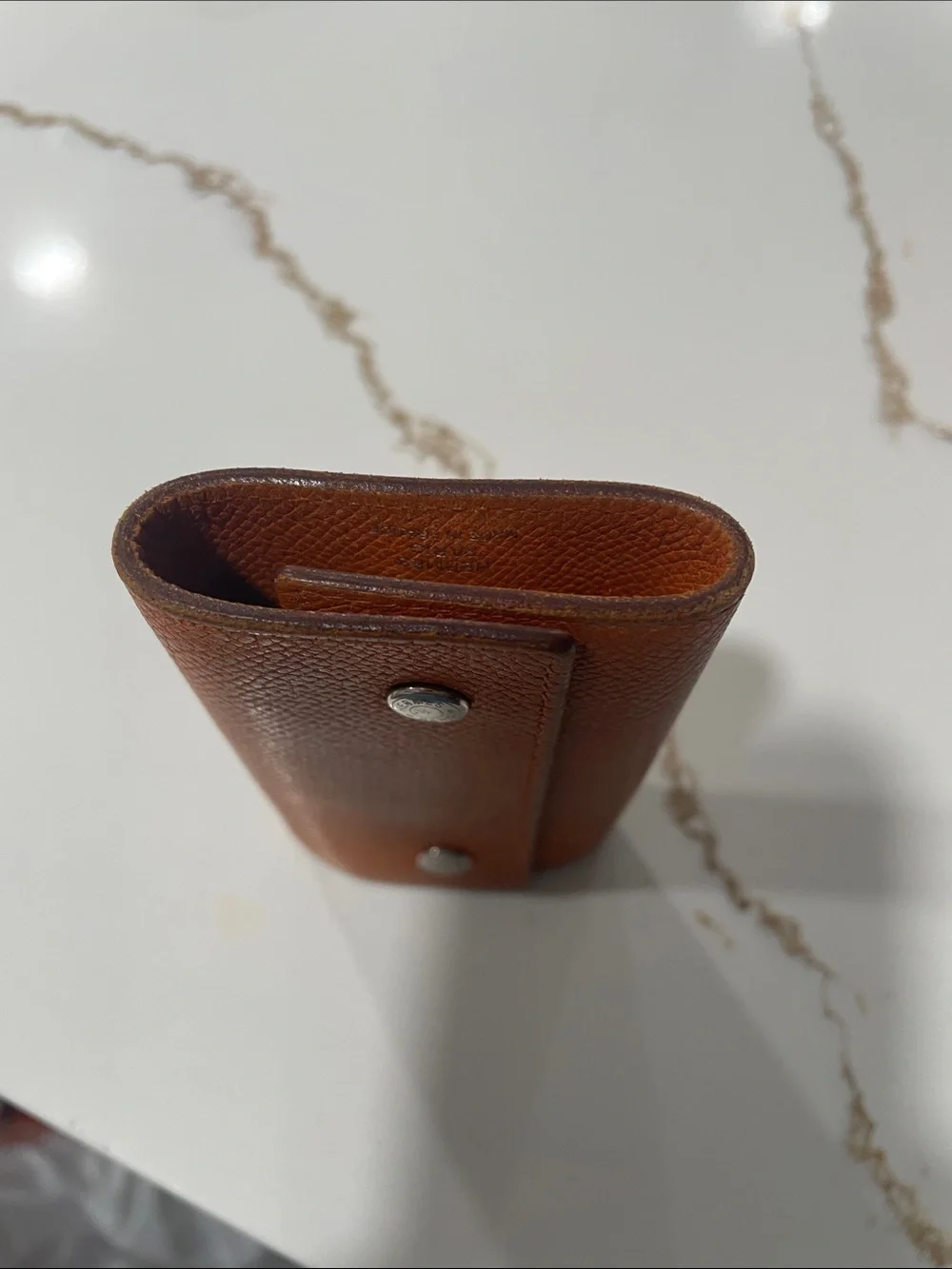 💯% AUTHENTIC HERMES 4 Ring KEY HOLDER W/BOX- Orange color